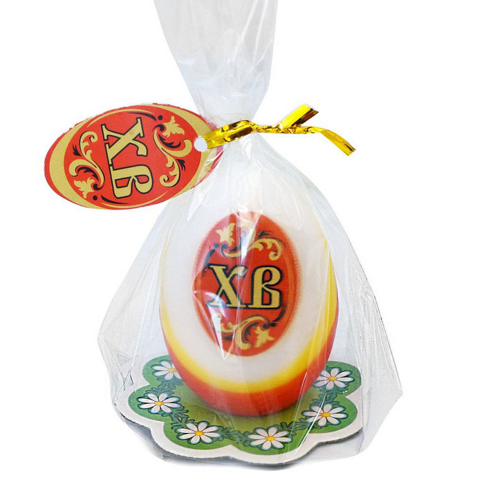 свеча-яйцо "ХВ"