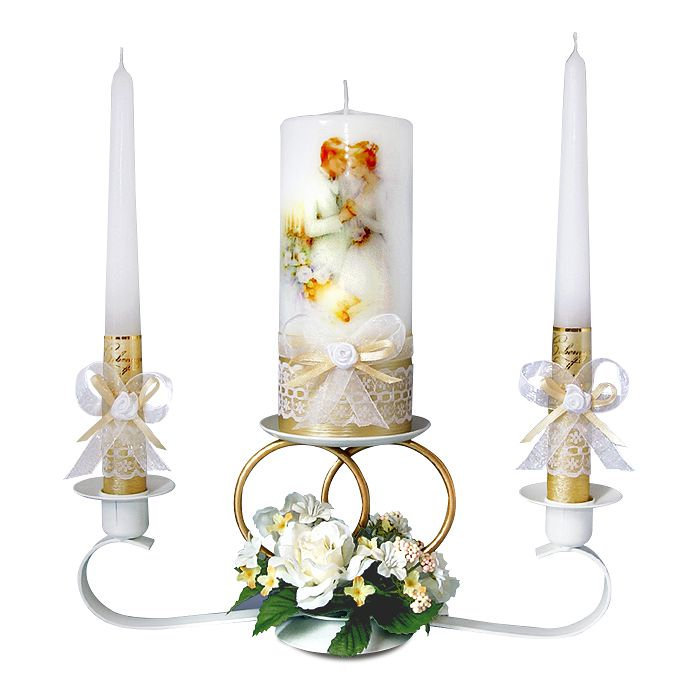 набор свечей молодожены