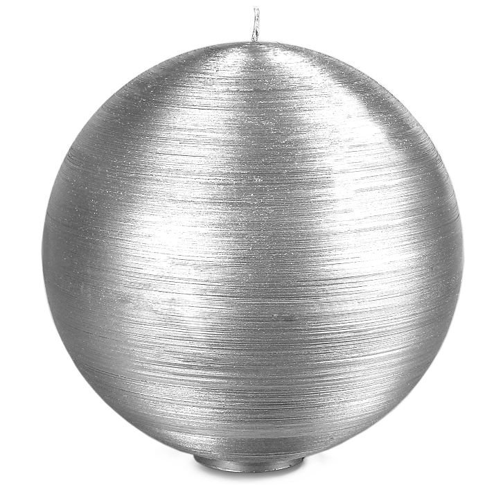 свеча шар d200 серебро