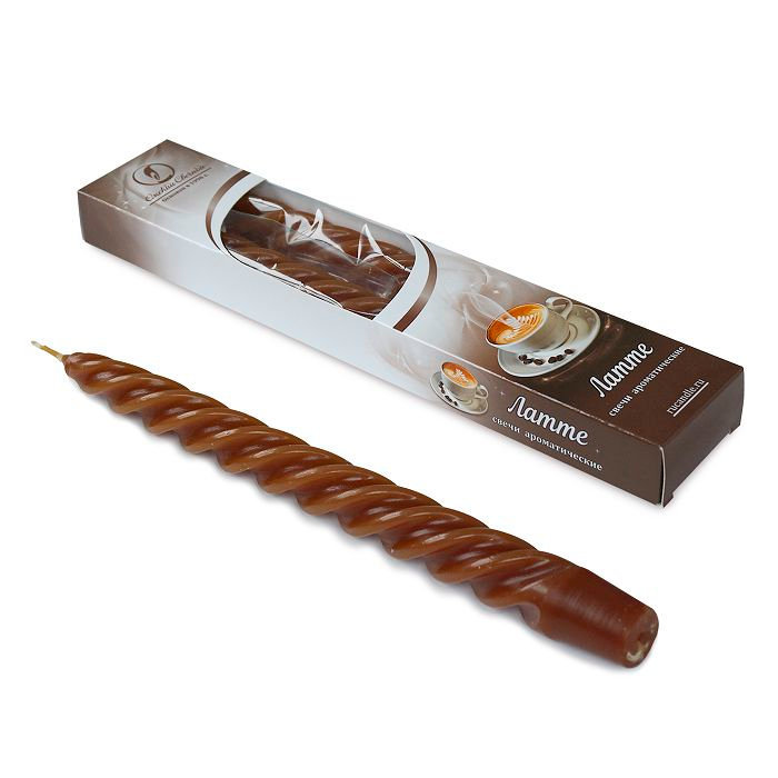 свеча витая 2 шт арома "кофе"