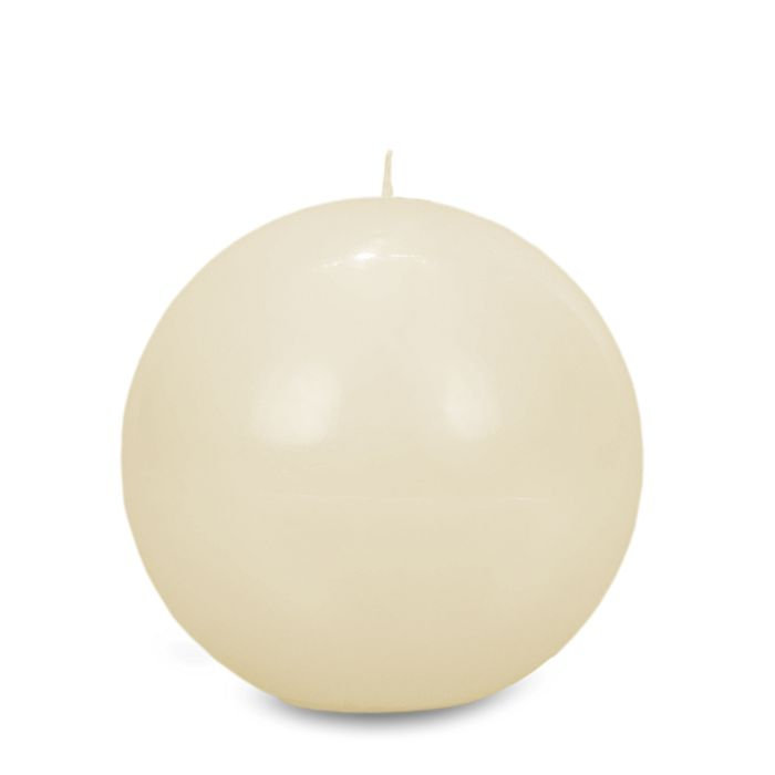 свеча шар d125 слоновая кость