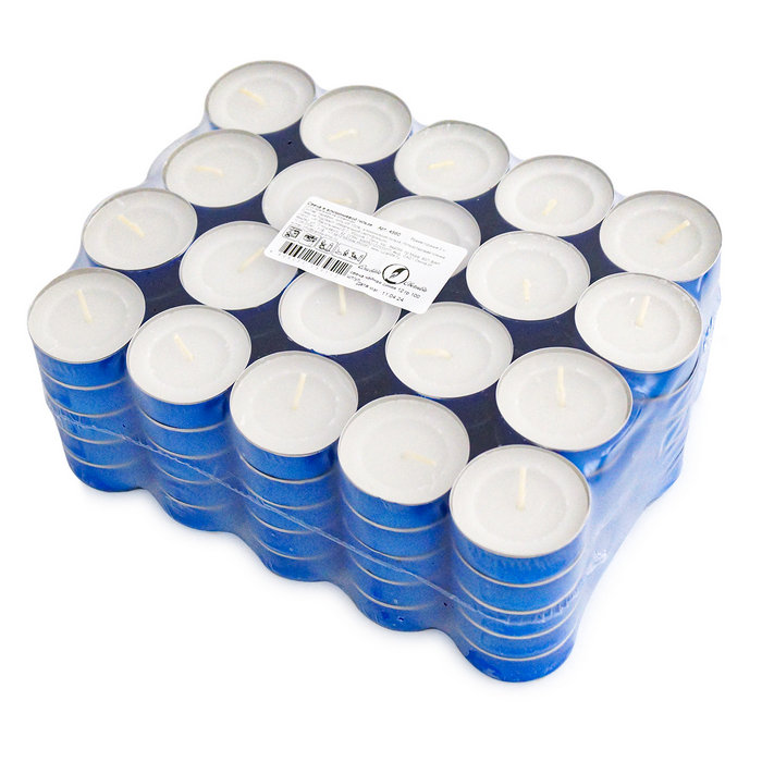 свеча чайная синяя 12 гр 100 шт/уп