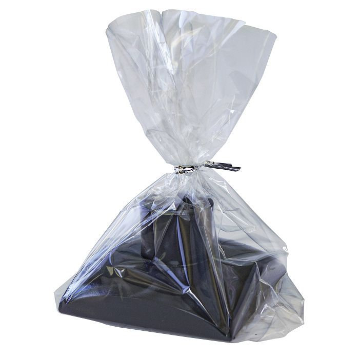 подсвечник гипсовый "квадрат" черный