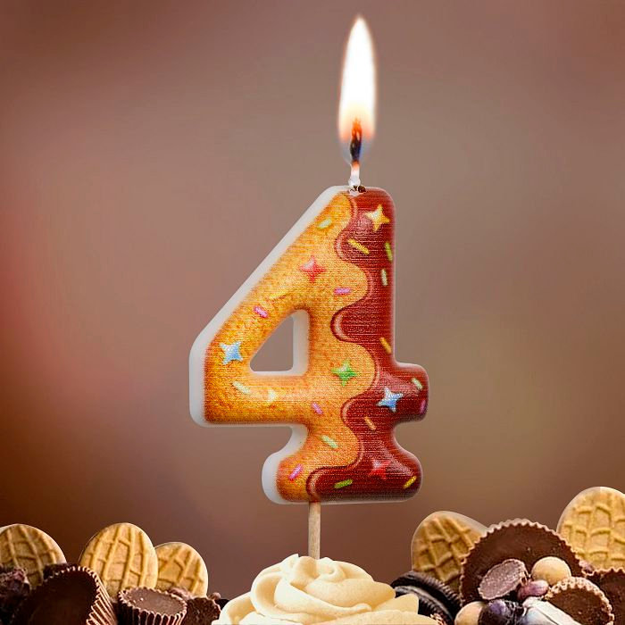 свеча тортовая  4 "Печенье"