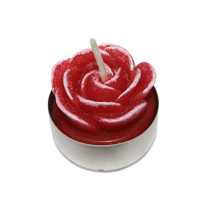 набор свечей розочки красные