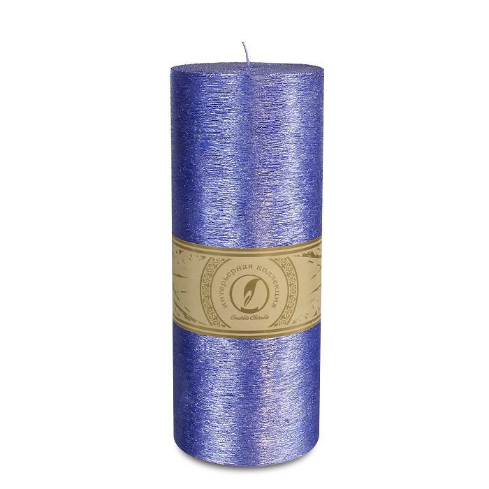 свеча цилиндр d100h255 темно-фиолетовый