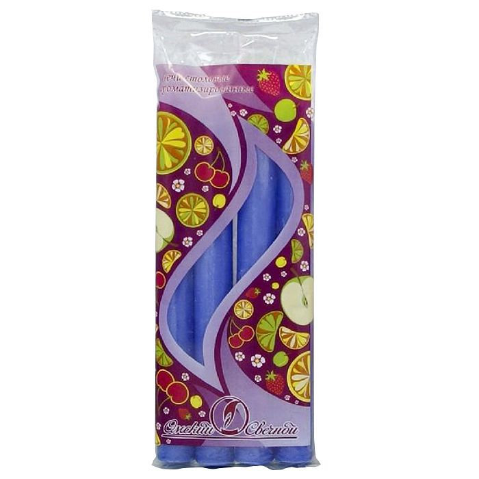 свеча столовая арома 40 гр лаванда 4 шт