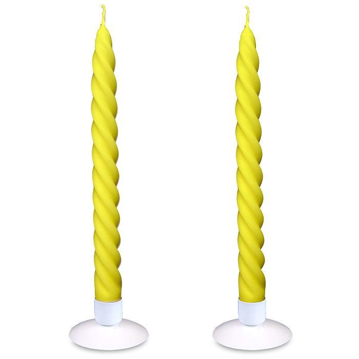 свеча витая 2 шт арома "персик"