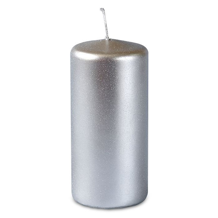 свеча пенек 60x125 серебристый