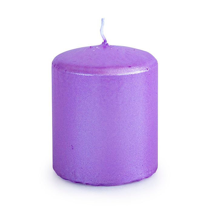 свеча пеньковая 50х60 сиреневый блеск