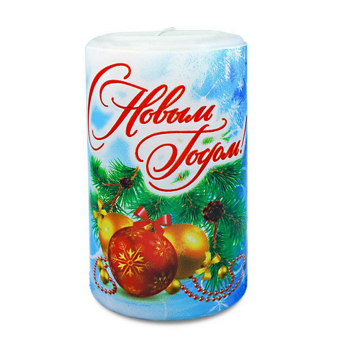 свеча пеньковая новогодняя