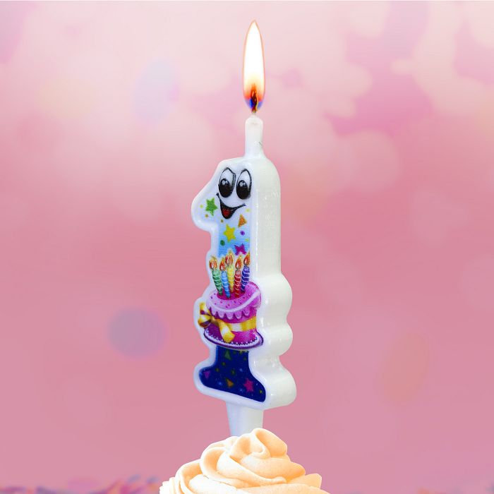 свеча тортовая "с глазками" 1