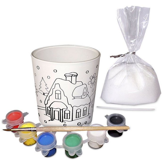 набор для творчества "Свеча в стекле. Раскраска"