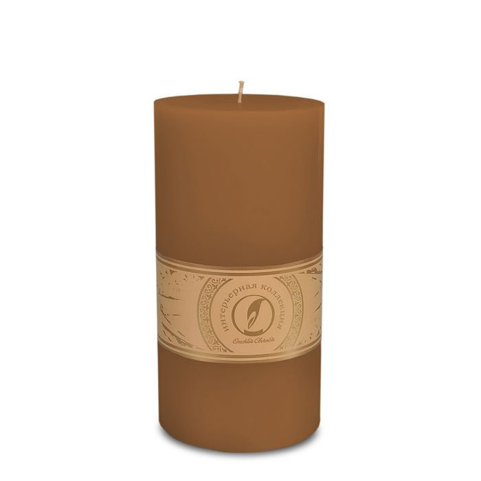 свеча цилиндр d100h205 коричневый