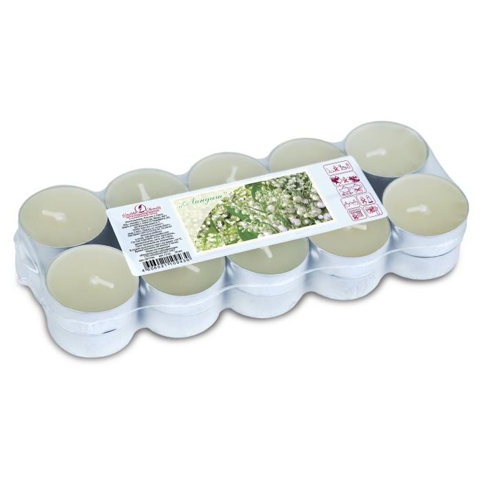 свеча чайная 12 гр ароматизированная 20 шт/уп "ландыш"