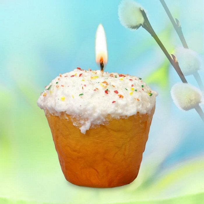 свеча кулич большой