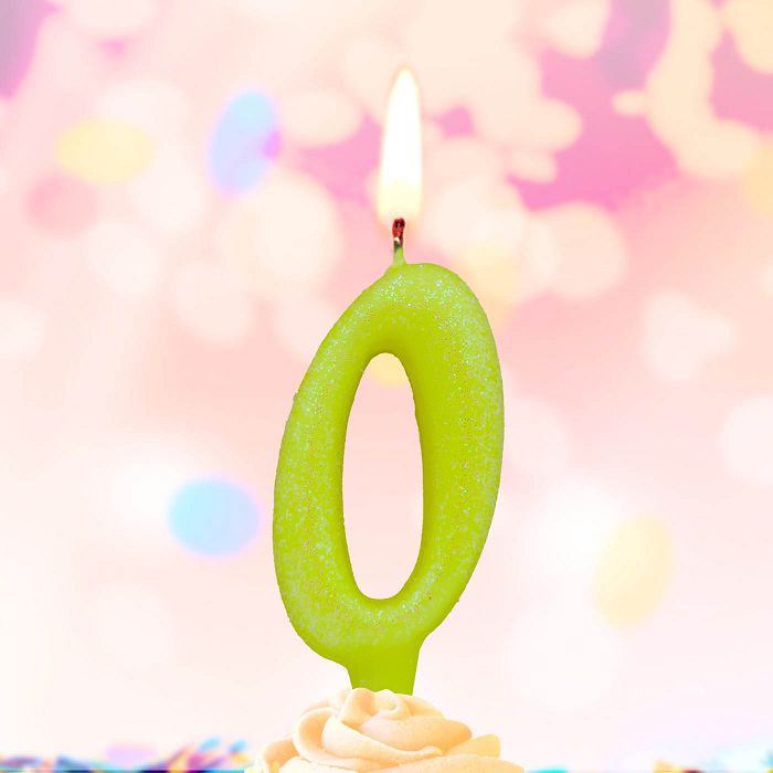 свеча тортовые ароматизированные цифры-мармеладки 0