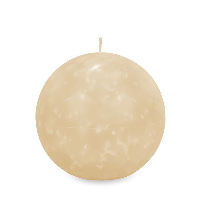 свеча шар d125 кремовый
