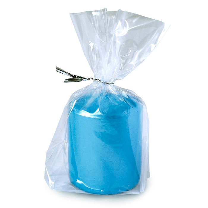 свеча пеньковая 50х60 голубой блеск