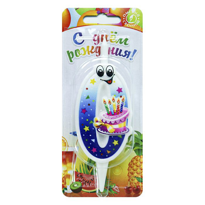 свеча тортовая "с глазками" 0