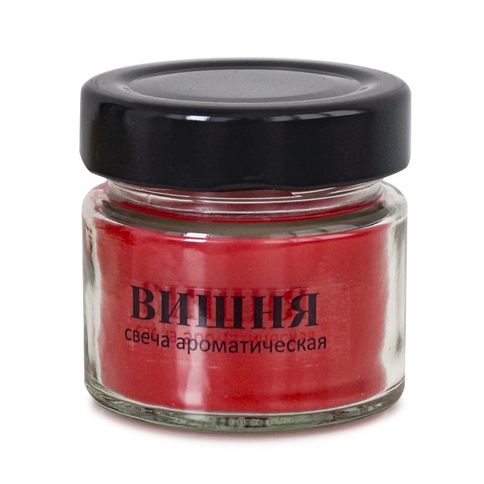 свеча в банке ароматизированная  "вишня" 100 мл