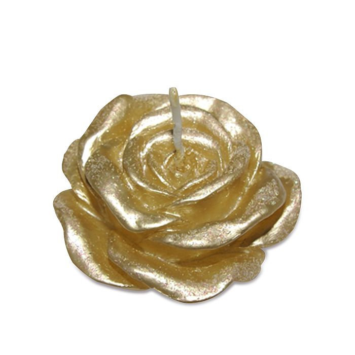 набор свечей розочки золотые