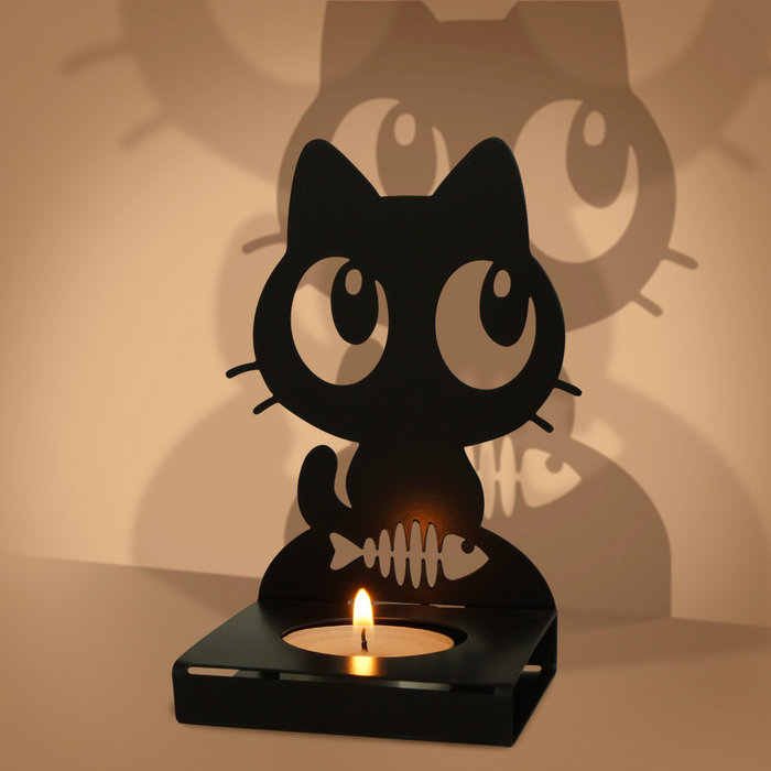 подсвечник "котенок"