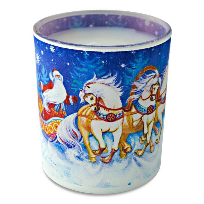 свеча в стекле "тройка"