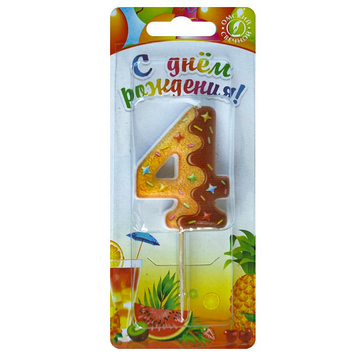 свеча тортовая  4 "Печенье"