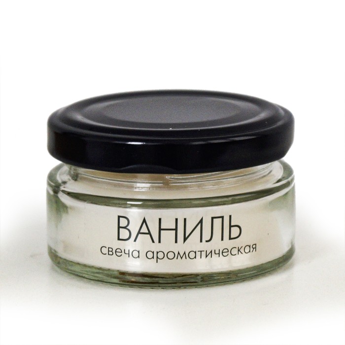 свеча в банке ароматизированная  "ваниль" 50 мл