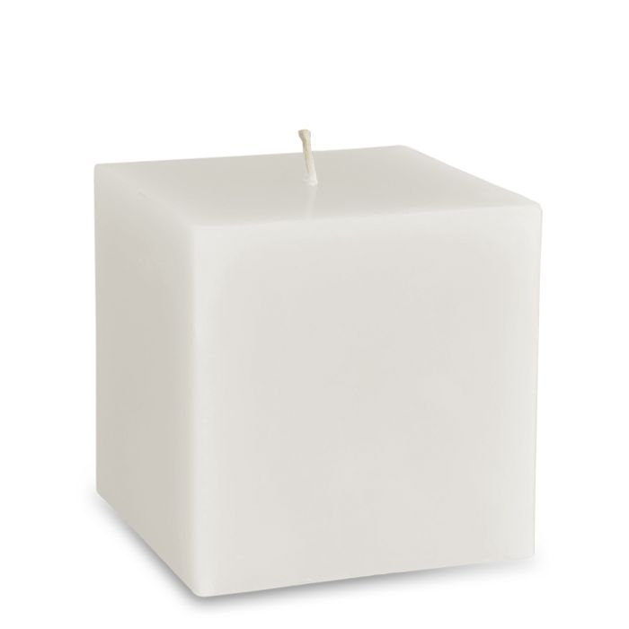 свеча куб 75 белый