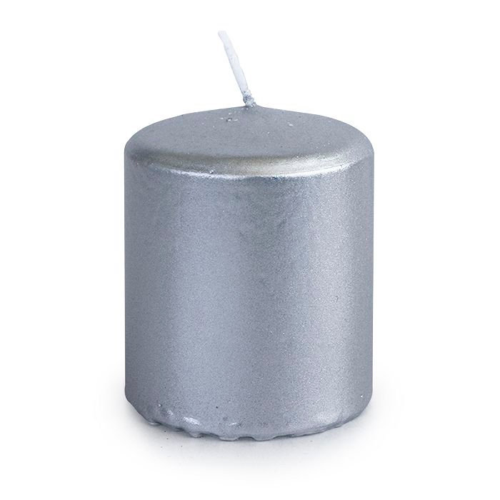 свеча пеньковая 50х60 серебряная