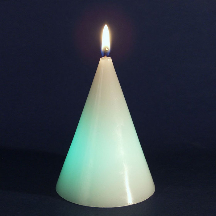 свеча  мигающая Хамелеон конус