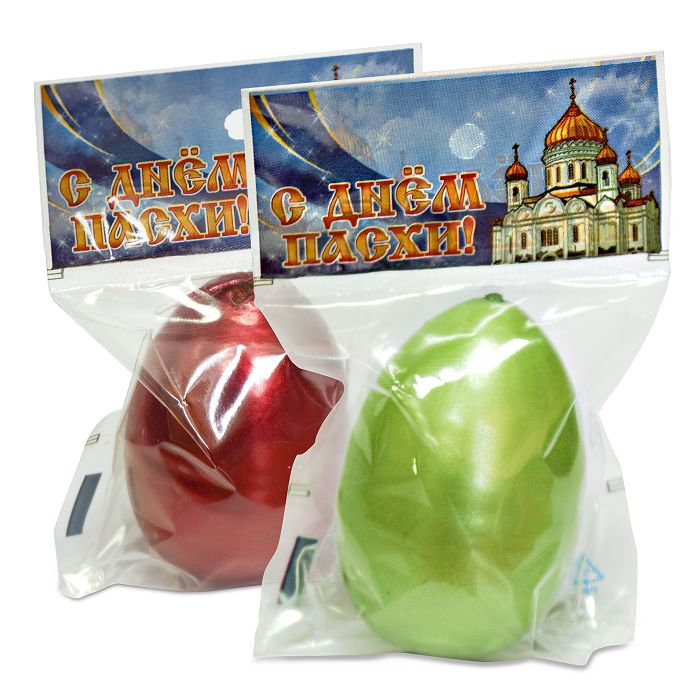 свеча-яйцо металлик (шоу-бокс)