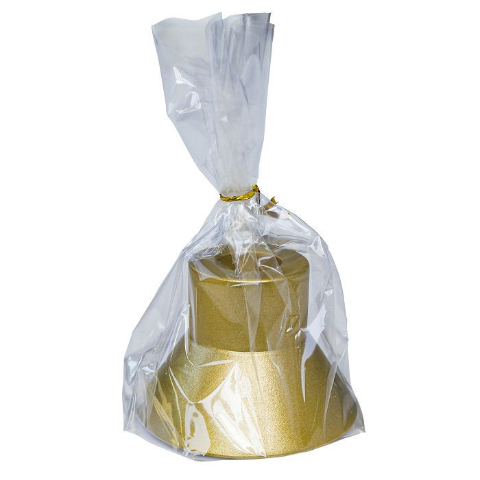 подсвечник гипсовый "конус" золото