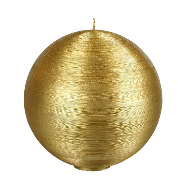 свеча шар d150 золото