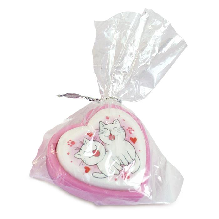 сердечко в подсвечнике котята