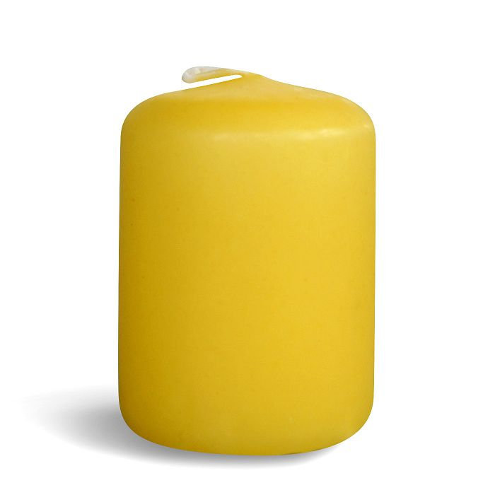 свеча ароматизированная  пеньковая 40х50 "персик"