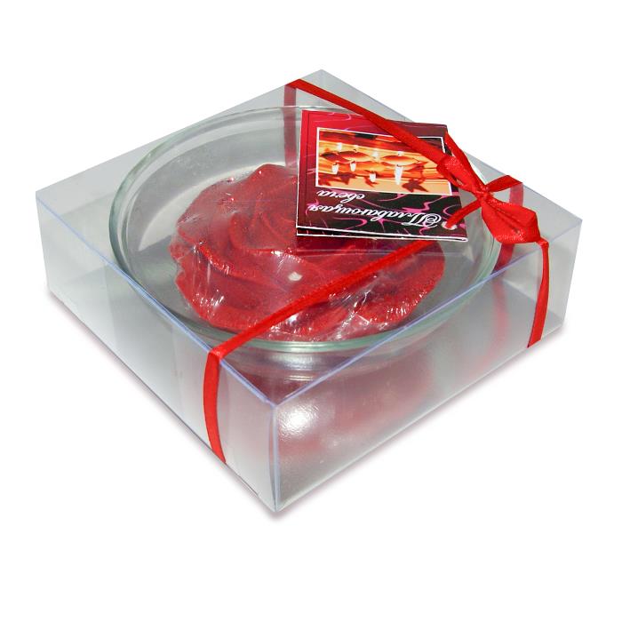 свеча роза красная плавающая