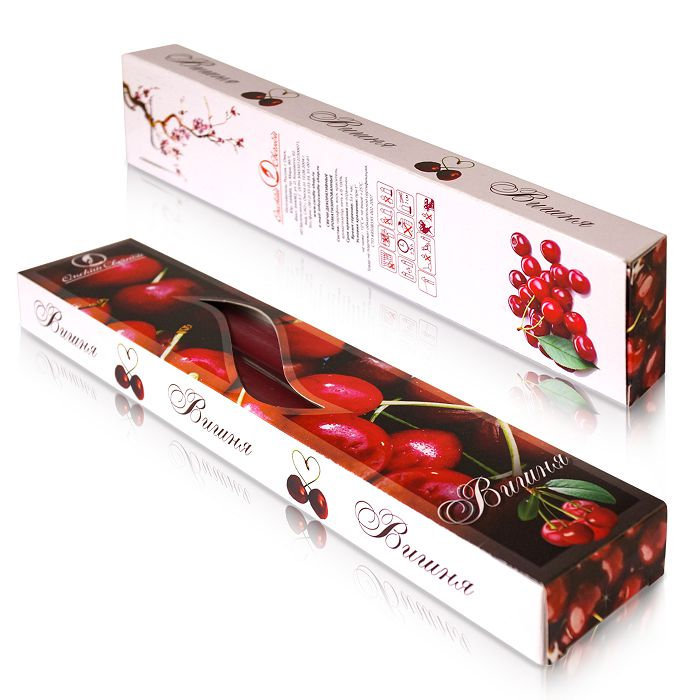 свеча античная 2 шт арома "вишня"