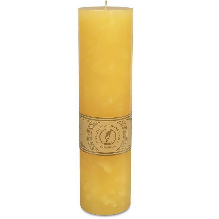 свеча цилиндр d80h305 желтый