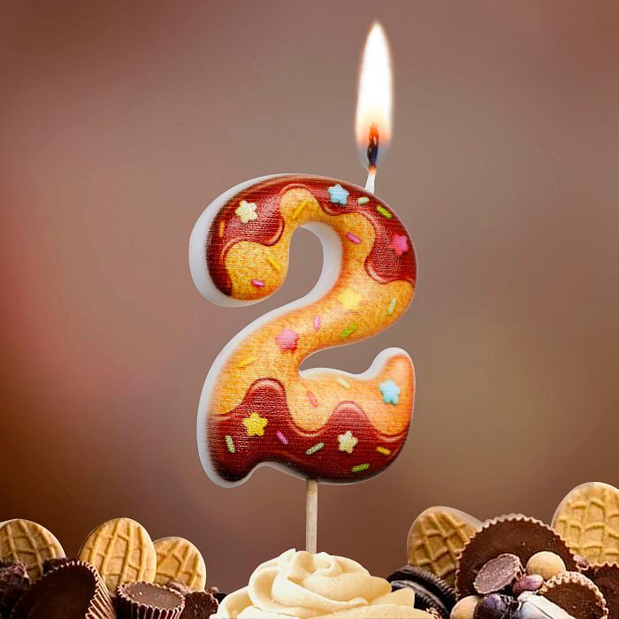 свеча тортовая  2 "Печенье"