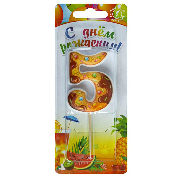 свеча тортовая  5 "Печенье"