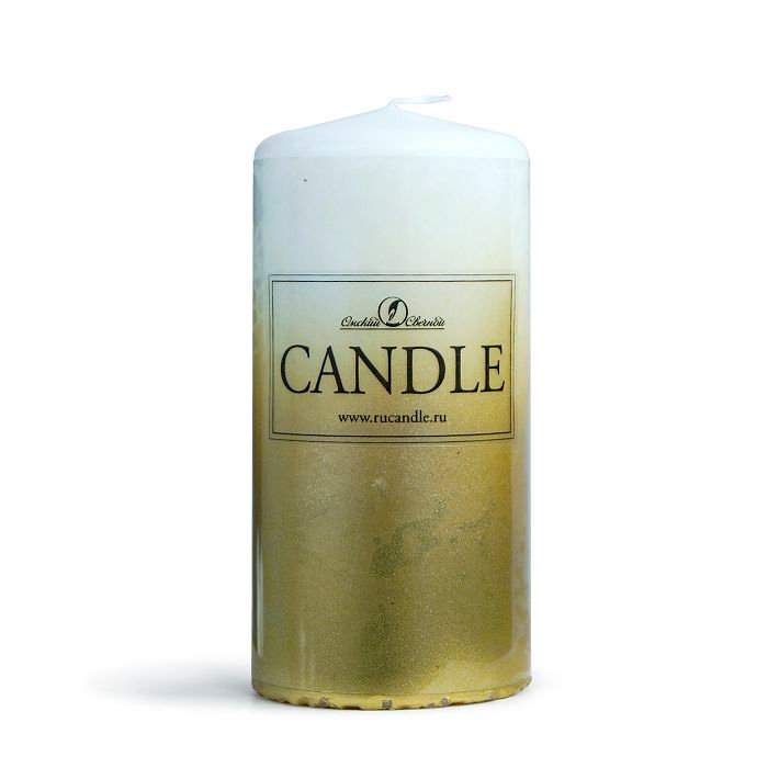 Свеча пеньковая 60*125 золото "сandle"