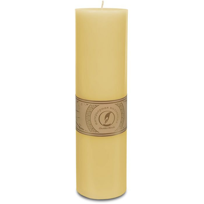 свеча цилиндр d80h305 желтый