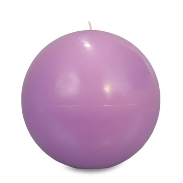свеча шар d150 сиреневый