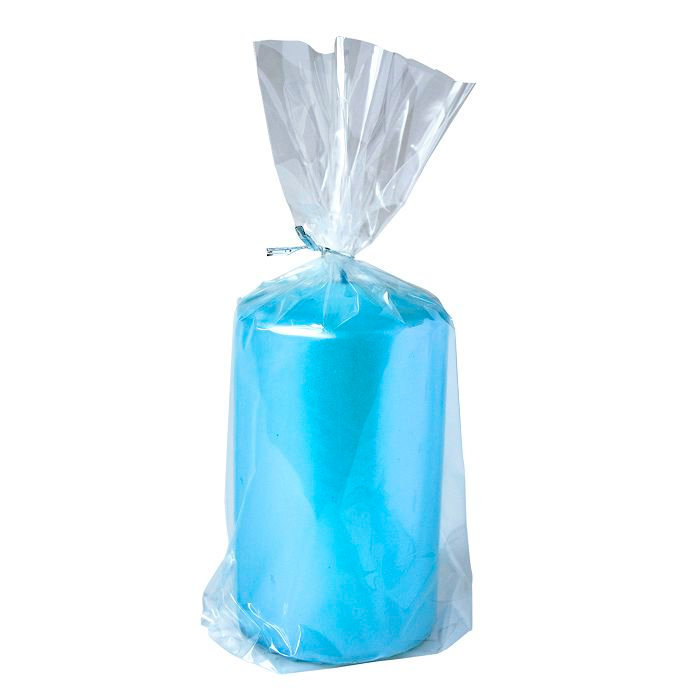 свеча пеньковая 60х100 голубой блеск