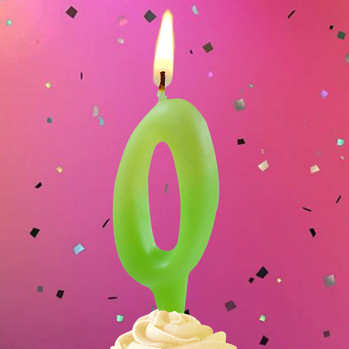 свеча тортовая люминесцентная 0