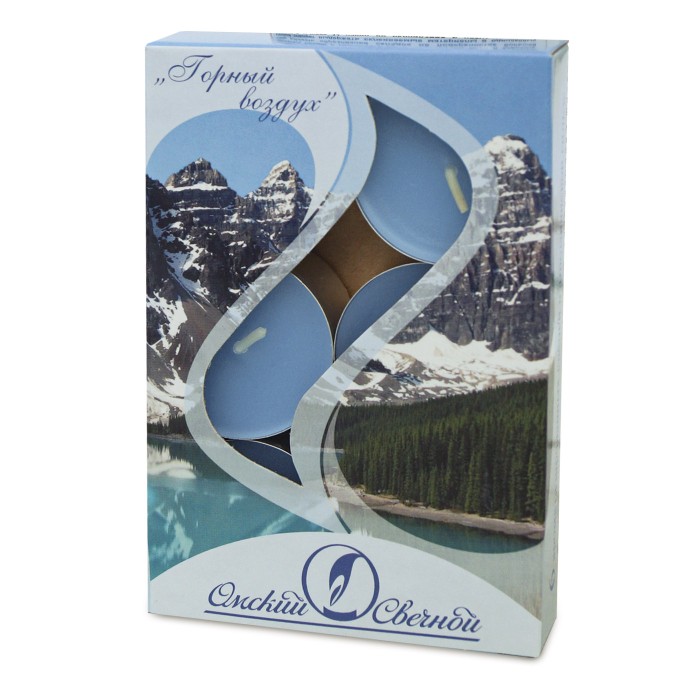 свеча чайная 12 гр ароматизированная 6 шт/уп горный воздух