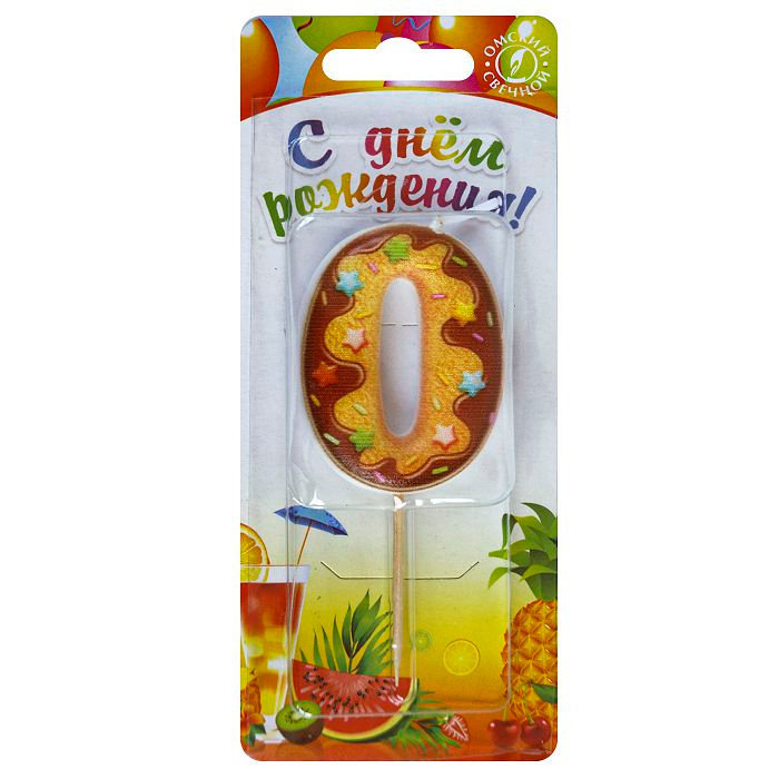 свеча тортовая  0 "Печенье"